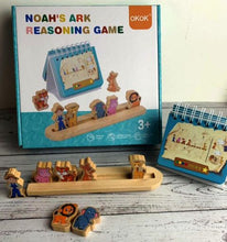 Joc educativ din lemn Arca lui Noe – Puzzle cu provocări logice