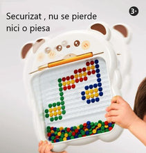 Joc Educativ Mozaic Magnetic  – 101 Butoni Magnetici + Creion Magnetic
