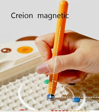 Joc Educativ Mozaic Magnetic  – 101 Butoni Magnetici + Creion Magnetic