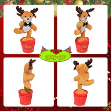 Jucarie Interactiva Ren de Craciun, Danseaza si Imita Vocea, 34cm.