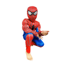 Costum Halloween de Copii, SpiderMan set cu Masca, cu Muschi