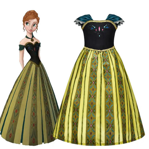 Costum Halloween de Copii, Prinecss Ana Frozen