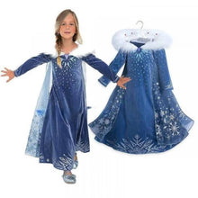 Costum Halloween de Copii, Elsa Frozen Printesa Zapezii