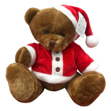 Jucarie de Plus, Ursulet Imbracat in Mos Craciun, Pufos si Moale, 21cm.