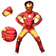 Costum Halloween de Copii, Iron Man Marvel cu Muschi