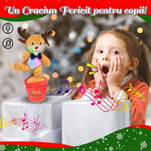 Jucarie Interactiva Ren de Craciun, Danseaza si Imita Vocea, 34cm.