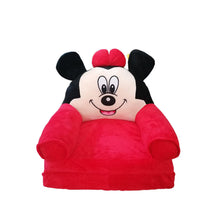 Fotoliu de Pluș Extensibil pentru Copii, Mickey Mouse Rosu, 80cm.