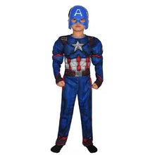 Costum Halloween de Copii, Capitan America Marvel, cu Muschi