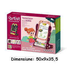 Tablă Educativă 2-în-1 pentru Copii – Litere și Cifre Magnetice + Creta, 3 Ani+