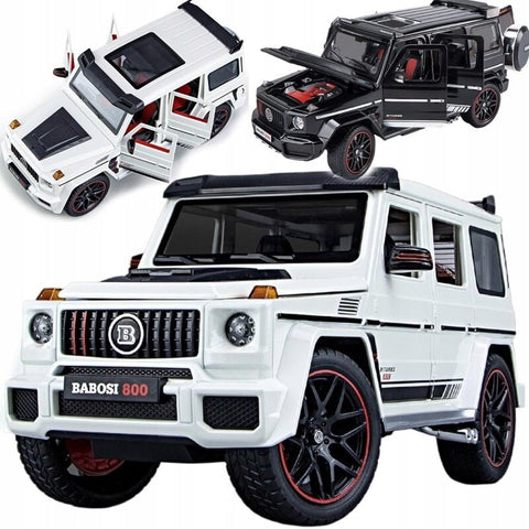 Mașină de Jucărie Metalică Mercedes G Klasse Brabus 1:32 – Lumini și Sunete Realiste