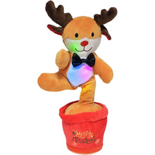 Jucarie Interactiva Ren de Craciun, Danseaza si Imita Vocea, 34cm.