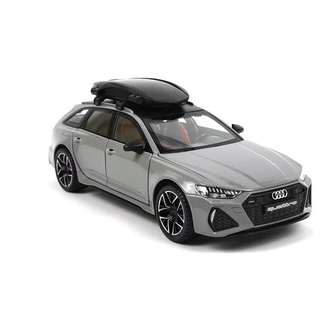 Audi RS6 – Mașinuță Die-Cast Metalică Pull Back pentru Copii, 25cm.