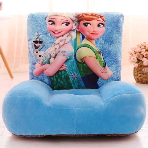 Fotoliu de Pluș pentru Copii – Disney Frozen Prințesele Elsa și Anna