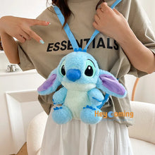Ghiozdan Pufos Stitch, 28cm + Rechizite Cadou
