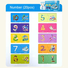 Puzzle Educativ de Asociere Cifre – 20 Piese, Învățare Distractivă prin Joacă