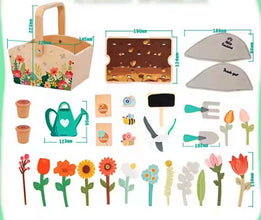 Set Micul Florist – Joc de rol Educativ din lemn, 30 piese pentru copii