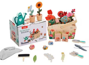 Set Micul Florist – Joc de rol Educativ din lemn, 30 piese pentru copii