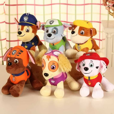 Set 6 Jucarii de Plus, Patrula Catelusilor, Paw Patrol