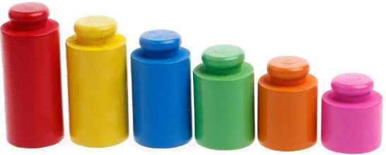 Balanță cu Greutăți din Lemn - Joc de Echilibru Educativ