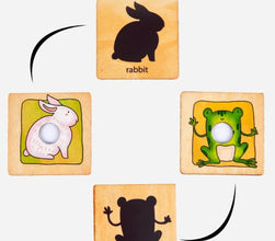 Puzzle Senzorial cu Animale – Jigsaw cu Textura Pielii pentru Copii