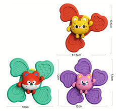 Set 3 Spinnere cu Ventuză - Jucării Senzoriale Interactive